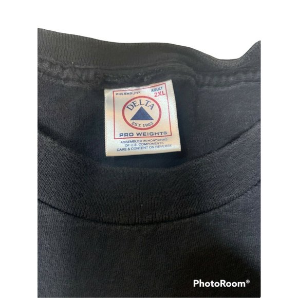 Vtg 1997 Superman DC Comics T-Shirt Size XXL 2XL Superhero Black Silver - Picture 3 of 5